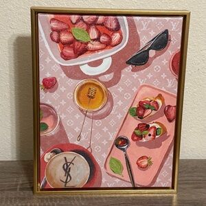 Fancy Strawberry 🍓 Jam Canvas Wall Art